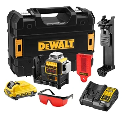Immagine di DeWalt DCE089D1R QW Laser 3 linee 360 XR Litio 10,8V, 2.0 Ah Giallo/Nero