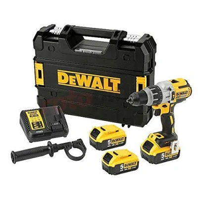 Immagine di DeWalt DCD996P3 QW, Trapano Avvitatore XRP con Percussione 18V 5Ah senza spazzole 3 batterie e valigetta TStak, multicolore, 1/2_pollice