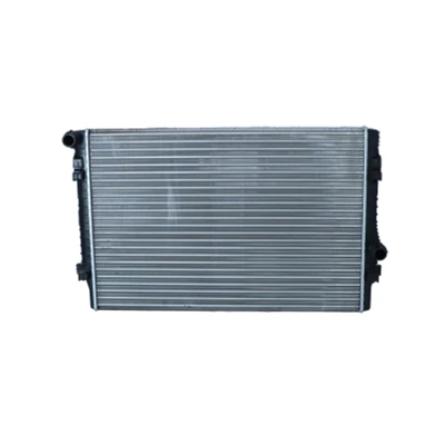 Immagine di NRF 58437A Radiatore motore Alluminio 650 453 34 Alette di raffreddamento montate meccanicamente VOLKSWAGEN: Golf 7, Tiguan II, 7 Variant