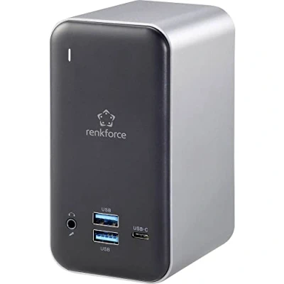 Immagine di Renkforce Notebook Dockingstation USB C® RF DKS 650 Adatto per marchio: universale incl. funzione di ricarica