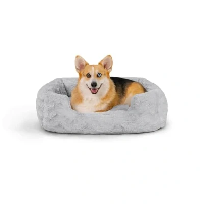 Immagine di Best Friends by Sheri Soothe &amp; Snooze Lounge Lux Letto per cani rettangolare lavabile in memory foam grigio M 76 x 51 cm