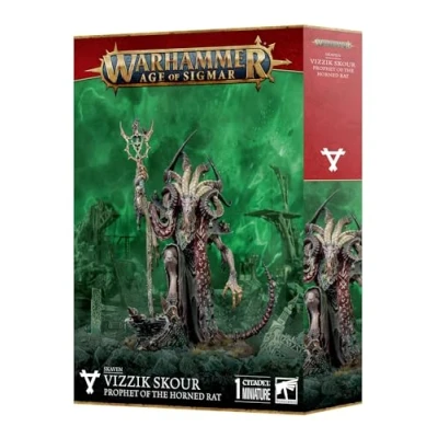 Immagine di Games Workshop Warhammer Age of Sigmar Skaven: Vizzik Skour Profeta del Ratto Cornuto