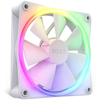 Immagine di NZXT F120 RGB Fans RF R12SF W1 Personalizzazione avanzata dell&#039;illuminazione Raffreddamento silenzioso Singola (ventola E controller NECESSARI NON INCLUSI) Ventola da 120mm Bianco