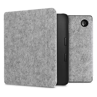 Immagine di kwmobile Custodia compatibile con Tolino Vision 6 Cover a libro per eReader Protezione Flip Case in feltro