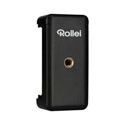 Immagine di Rollei porta smartphone I Supporto universale per il tuo con filetto da 1/4&quot; sul fondo e retro Adatto fino a 8,5 cm di larghezza Nero