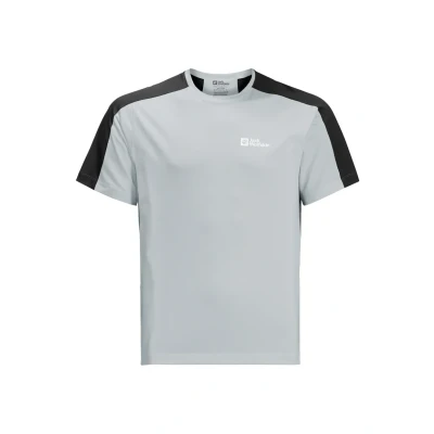 Immagine di Jack Wolfskin Narrows Tshirt sport, Uomo, Taglia: Small, Cool grey