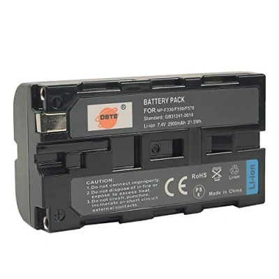 Immagine di DSTE Batteria di ricambio Compatibile per NP F550 e F570,NP F330,NP F750,NP F970 CCD RV100 RV200 SC5 SC55E SC55 SC6 SC7/E SC9 C9 CD TR1. Fotocamera