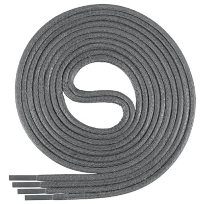 Immagine di Di Ficchiano Lacci rotondi cerati grigi, lacci, diametro 2 4 mm, per scarpe da lavoro, e in pelle, colore: grigio, lunghezza: 150 cm