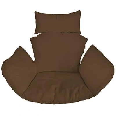 Immagine di Ferocity Cuscino per Sedia Amaca, in Rattan Cuscino, Dondolo Sospesa, con la Testa di, Rivestimento Rimovibile, Lacci attaccati, Brown [114]