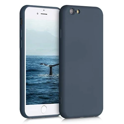 Immagine di kwmobile Custodia Compatibile con Apple iPhone 6 / 6S Cover Back Case per Smartphone in Silicone TPU Protezione Gommata ardesia scuro