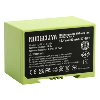 Immagine di ricambio per i7 Batteria agli ioni di litio iRobot Roomba 7150 7550 3150 3550 4150 4552 i4 i4+ i3 i3+ i7158 i7550 i755020 4624864 ABL D1 Aspirapolvere 14V 000 mAh