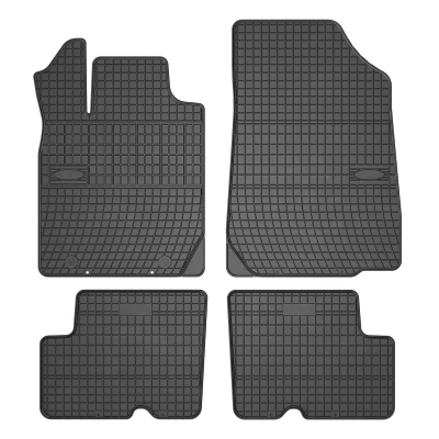 Immagine di FROGUM 0331 Set tappetino Gomma anteriore e posteriore 4 nero Su misura DACIA: Duster SUV, Sandero I, Logan I MCV