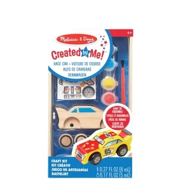 Immagine di Melissa &amp; Doug 18829 Decora da Te: Auto Corsa in Legno, Multicolore