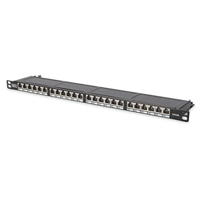 Immagine di Digitus DN 91624S SL SH 24 Porte Patchpanel di rete 483 mm (19) CAT 6 0.5 U Nero