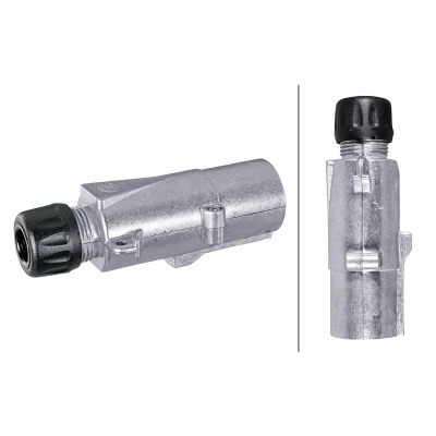Immagine di HELLA Cappuccio/Spina 24V 7a... poli con collegamento a vite cavi Alluminio argento DIN/ ISO: 1185 N Typ Quantità: 10 8JA 003 831 001