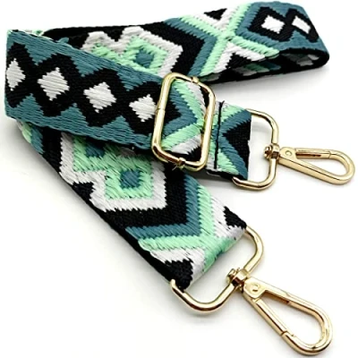 Immagine di Tracolla per Borse Donna Colorato Cinghia Della Borsa Larga, Regolabile con Gold Moschettone, Durevole Crossbody Borsa, Borsetta, Chitarra DIY Spalla Accessori Ragazze, 10