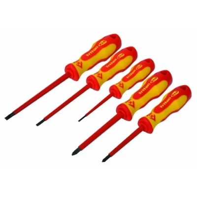 Immagine di Kit cacciaviti VDE 5 parti C.K Triton XLS Taglio, Croce Pozidriv