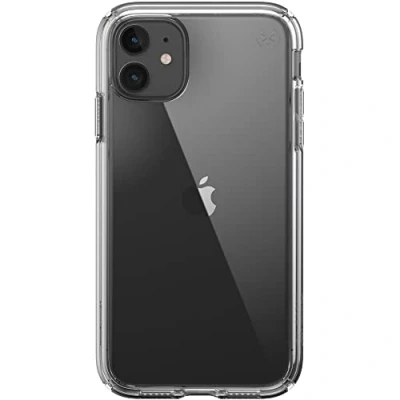 Immagine di Speck Presidio Perfect Clear Custodia per iPhone 11 con rivestimento MICROBAN, trasparente