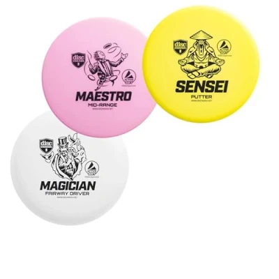 Immagine di Discmania Active Soft Disc Set di 3 Dischi da Golf, Include Putter Media Gamma e Driver, Golf Frisbee, (i Colori Possono variare)