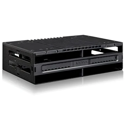 Immagine di ICY DOCK Rack design estrazione diretta hot swap, docking station interna, per 4 HDD da 2,5&quot; o SSD SATA/SAS in 1 alloggiamento 5,25&quot; flexiDOCK MB024SP B