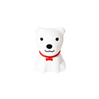 Immagine di InnoGIO GIOdog, Luce Notturna Bambini a Forma di Cane, Silicone Morbido, 8 Colori Alternati, Ricarica Cavo USB, Lampada da Comodino con Design Animali, Adatta ai Neonati