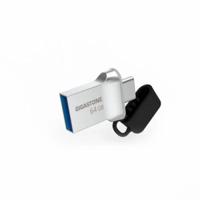 Immagine di GIGASTONE Z50 64 GB, Dual OTG 2 in 1 Chiavetta USB, USB 3.2 Gen 1, doppio connettore tipo C e A, metallo, affidabile, durevole, compatibile con interfaccia 2.0 / 3.0 3.1
