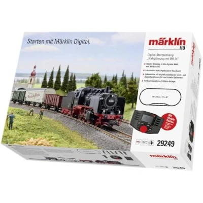 Immagine di Starter kit digitale treno merci secondario H0 con BR 24 di DB Märklin 29249