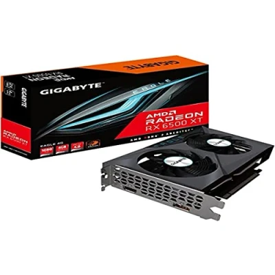 Immagine di Gigabyte GV R65XTEAGLE 4GD AMD. 4 GB. Radeon RX 6500 XT. GDDR6. PCI E 4.0. HDMI ports quantity 1. Memory clock speed 18000 MHz