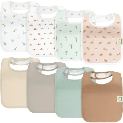 Immagine di KeaBabies Confezione Da 8 Bavaglini Biologici Per Ragazzo, Ragazza Sbavanti Neonato, Neonata, Ragazze, Ragazzi, Maschietti, In Cotone (Roarsome)