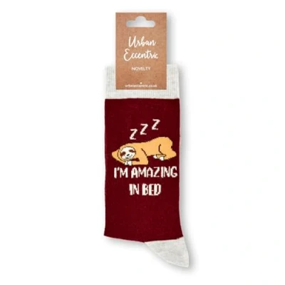 Immagine di Urban Eccentric calzini unisex con scritta in inglese &quot;I&#039;m Amazing Bed&quot;, idea regalo, 1 paio, cotone di alta qualità, Multicolore, 6 11, 11