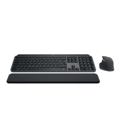 Immagine di Logitech MX Keys S Combo: Master 3S, &amp; Palm Rest Grafite, Layout ‎Francese AZERTY