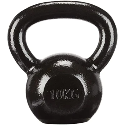 Immagine di Amazon Basics Kettlebell in ghisa, 10 kg, Nero