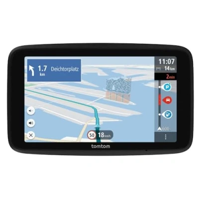 Immagine di TomTom Navigatore per Auto GO Advanced (6&quot;, Info traffico e Avvisi autovelox, mappe mondo, Aggiornamenti Wi Fi, Indicatore corsia in movimento, Segnali visivi, Supporto reversibile integrato)