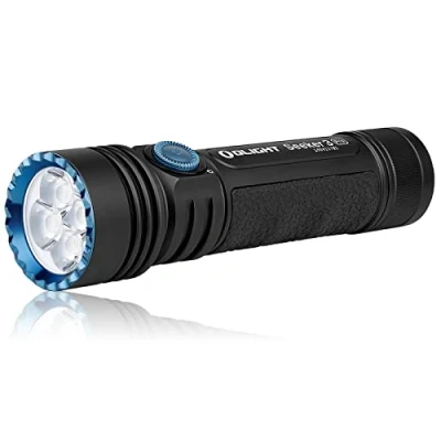 Immagine di OLIGHT Seeker 3 Pro Torcia a LED Ricaricabile 4200 Lumen Comoda e Potente, Batteria da 3,6 V, Portata Fino 250 M, Impermeabile 2M, per Emergenza Condizioni Estreme(Nero)