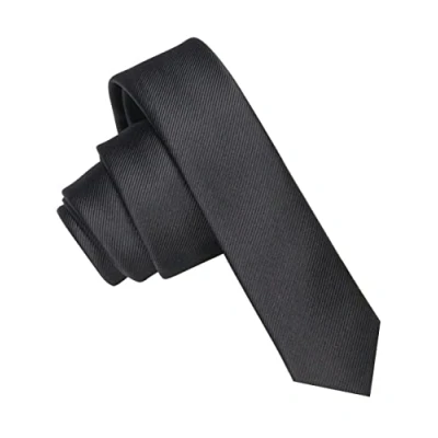 Immagine di JEMYGINS Cravatta Uomo Nero in Seta Multicolore Extra Fini 4CM