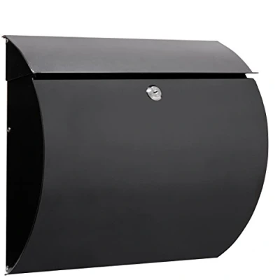 Immagine di ARREGUI Aura E5404 Cassetta Postale Individuale in Acciaio, di Grandi Dimensioni, della Posta da Parete, Dimensione L (Riviste e Buste C4), Nero