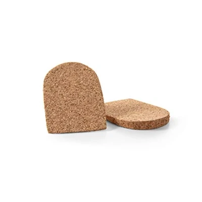 Immagine di Supporto al Tallone in Sughero Naturale con Retro Adesivo, Assorbe gli Urti e Previene la Tendinite, Caviglite lo Sperone Calcaneare, Corex della Kaps, 1 Paio (Uomo/EUR 40 46)