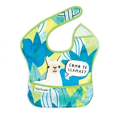 Immagine di Tiny Twinkle EB 10 Bavaglino Design Umoristico in Repeltex Impermeabile con Tasca Como te Llamas 80 g