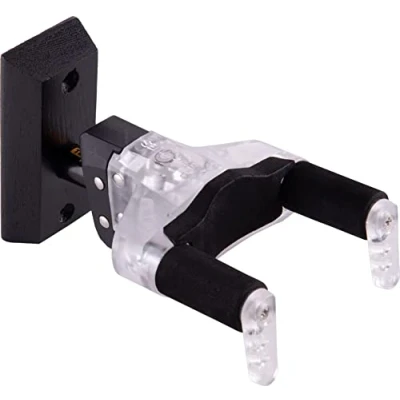Immagine di HERCULES PLEXI AGS Plus, supporto da parete per chitarra, corto, base in legno, edizione 20Y