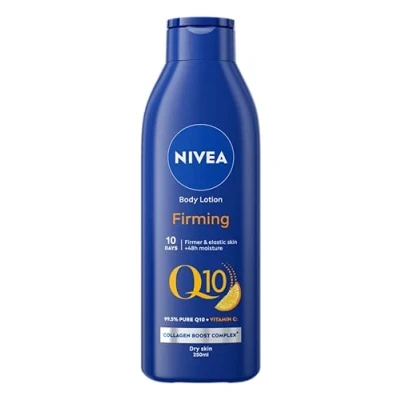 Immagine di Nivea, lozione rassodante per il corpo Q10 + vitamina C (400 ml), crema nutriente con e C, idratante morbida Nivea una pelle rassodata