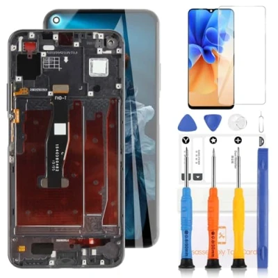 Immagine di Schermo per Huawei Nova 5T Display Honor 20 YAL L21 LCD PRO/Honor 20s Touch Screen Vetro Digitizer Assemblea Sostituzione con Strumenti(Nero Cornice)