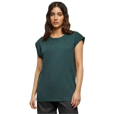 Immagine di Urban Classics Extended Shoulder Tshirt basic, Donna, Taglia: Large, Bottlegreen