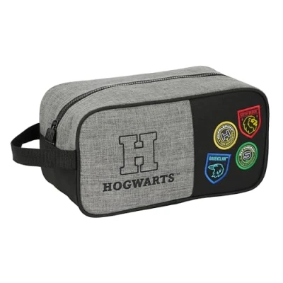 Immagine di HARRY POTTER HOUSE OF CHAMPIONS Scarpiera media, multiuso, portatodo, sport, extraculari, calcio, comodo e versatile, 29 x 14 15 cm, colore Grigio melange/nero, mélange/nero, Estándar,