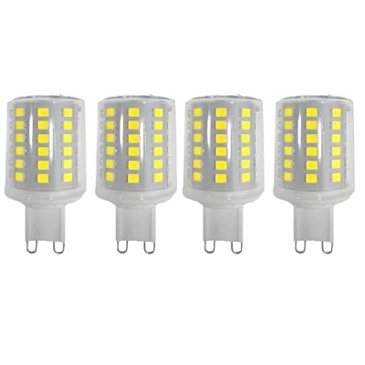 Immagine di lampadine G9 8W Led, Flat Round, chip a 88 equivalenti alogene da 80 W, 800LM, bianco freddo 6000K, angolo 360 , CA 220 240 V, non dimmerabili, 4 confezioni