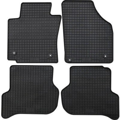 Immagine di Petex 84110 Set tappetino Gomma anteriore e posteriore 4 nero SEAT: Leon II Hatchback