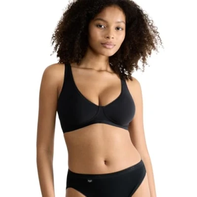 Immagine di Sloggi Basic SOFT BRA Reggiseno a triangolo, Donna, Taglia: 2A, Black