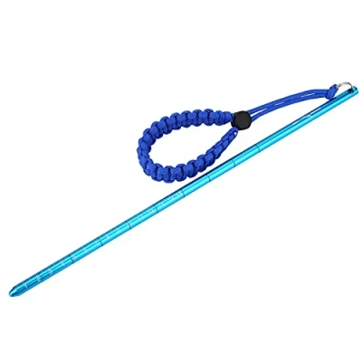 Immagine di Immersione Puntatore Bastone in Lega di Alluminio Scuba Diving Noise Maker Asta con Regolabile Accessori per Cordino da Polso(Royal Blue)