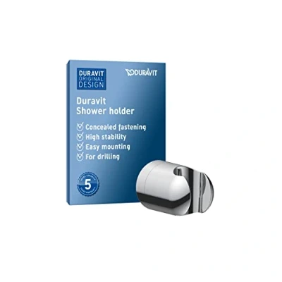 Immagine di Duravit Universal supporto doccia, doccetta per doccia a mano, Staffa cromo