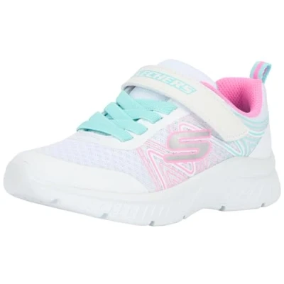 Immagine di Skechers Microspec Plus Swirl Sweet, Sneaker Unisex Bambino, Bianco/Multicolore, 11.5 Little Kid