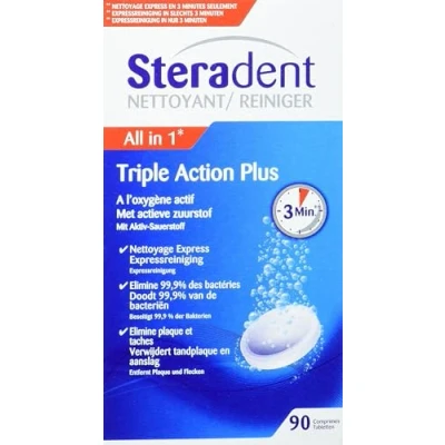 Immagine di STERADENT Triple Action Plus 90 Compresse